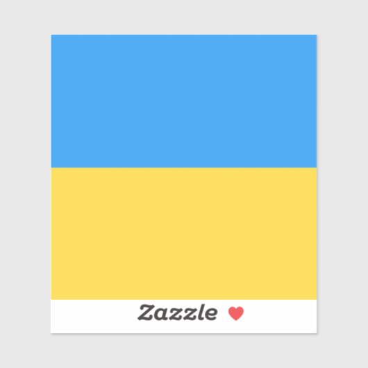 Sticker Drapeau ukrainien (Feuille)