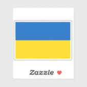 Sticker Drapeau ukrainien (Feuille)