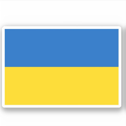 Sticker Drapeau ukrainien (Devant)