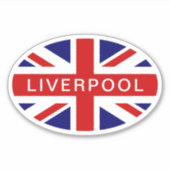 Sticker Drapeau Union Jack britannique Liverpool vinyle ov (Devant)