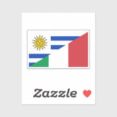 Sticker Drapeau uruguayen (Feuille)