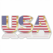 Sticker Drapeau USA Patriotic (Devant)