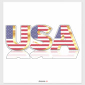 Sticker Drapeau USA Patriotic (Feuille)