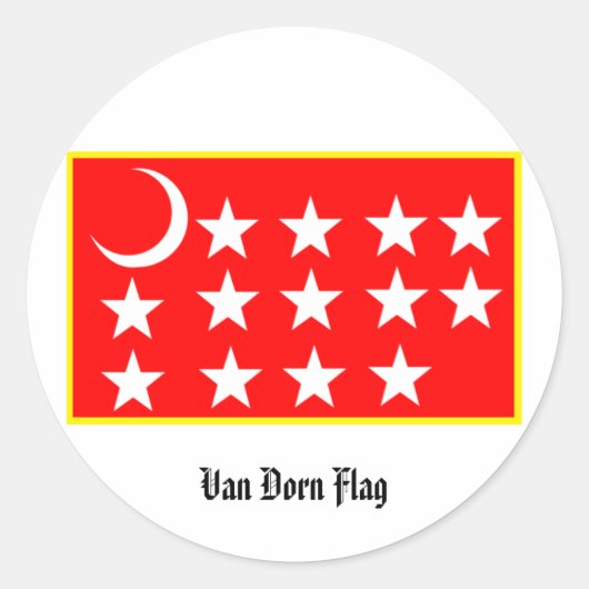 Sticker Drapeau Van Dorn (Devant)