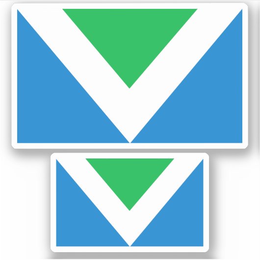 Sticker Drapeau végétal (Devant)