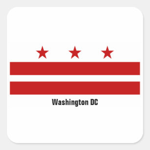 Sticker Drapeau Washington DC