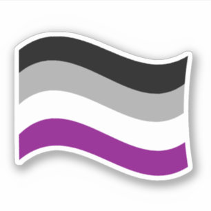 Sticker Drapeau Wavy de la fierté sexuelle