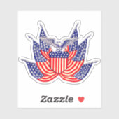 Sticker Drapeaux américains vintage (Feuille)