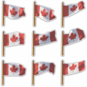 Sticker Drapeaux canadiens série II (Devant)