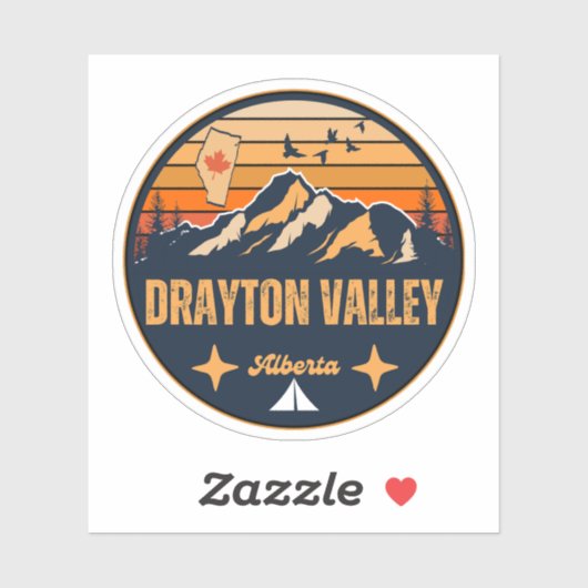 Sticker Drayton Valley (Alberta) (Feuille)