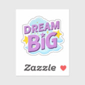 Sticker Dream Big - Devis fantasque (Feuille)