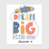 Sticker Dream Big Little One Rocket (Feuille)