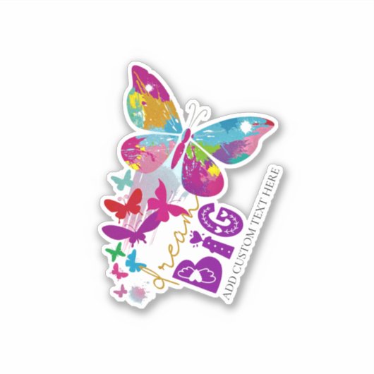 Sticker Dream GROG Butterflies volant vers le haut Personn (Devant)