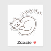 Sticker Dreaming Kitty (Feuille)