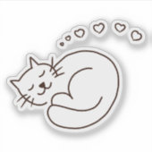 Sticker Dreaming Kitty (Devant)