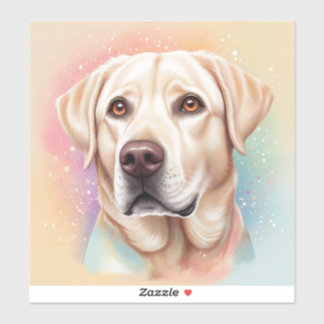 Sticker Dreamy Labrador Retriever Portrait magique
