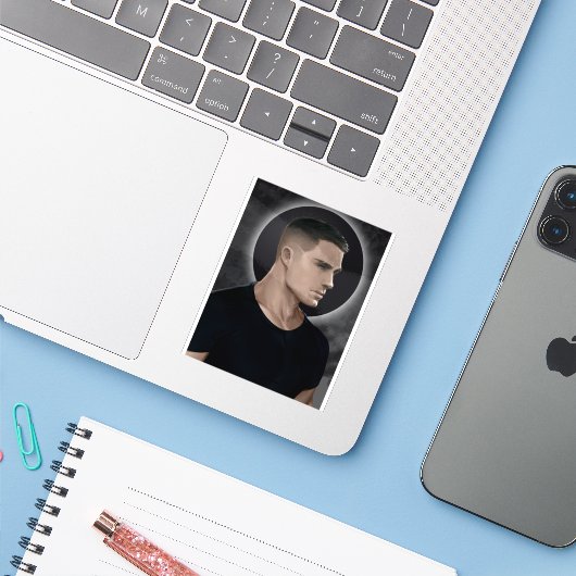 Sticker Drengr FoA @falloutbryan (Ordinateur portable avec iPhone)