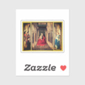 Sticker Dresden Triptych (par Jan van Eyck, 1437) (Feuille)