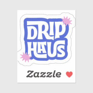 Sticker Drip Haus – Logo Retro Ludique