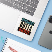 Sticker Droit devant Bowie Maryland MD (Ordinateur portable avec iPhone)