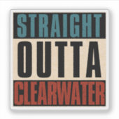Sticker Droit devant Clearwater Floride FL (Devant)
