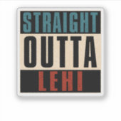 Sticker Droit devant Lehi Utah UT (Devant)