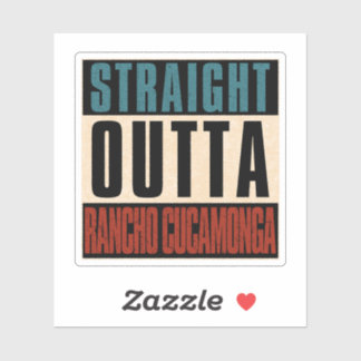 Sticker Droit devant Rancho Cucamonga Californie CA