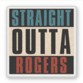 Sticker Droit devant Rogers Arkansas AR (Devant)