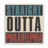 Sticker Droite en direction de Philadelphie Pennsylvanie P (Devant)