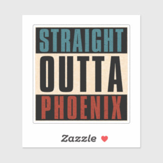 Sticker Droite en direction de Phoenix Arizona AZ USA