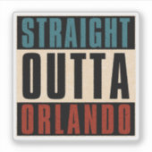 Sticker Droite en périphérie de Orlando Floride FL (Devant)