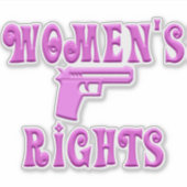 Sticker Droits des femmes au deuxième amendement (Devant)