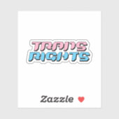 Sticker Droits des Trans (Feuille)