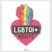 Sticker Droits Lgbtqi (Feuille)