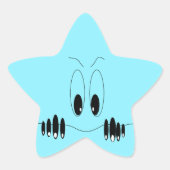 Sticker drôle avec yeux curieux - personnalisable (Devant)