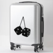 Sticker Drôle Avions Pilotes Fluffy Dice (Sur valise)