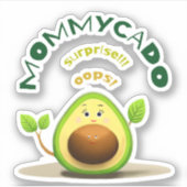Sticker Drôle avocat maman (Devant)