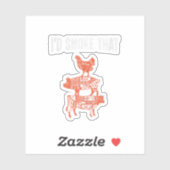 Sticker Drôle Bbq Fumeur Costume Chef Fumeur Je fumerais ç (Feuille)