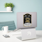 Sticker Drôle cadeau de golf pour les débutants (Ordinateur portable sur le bureau)