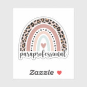 Sticker Drôle cadeau paraprofessionnel, Para enseignant Ar (Feuille)