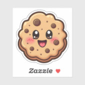 Sticker Drôle Cartoon mignon Cookie Food Loover (Feuille)