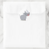 Sticker Drôle Cartoon Rhino (Sac)