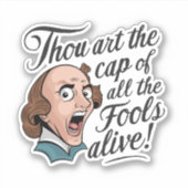 Sticker Drôle Citation colorée Insulte Humour Sass (Devant)