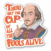 Sticker Drôle Citation Humour Insulte couleur Sass (Devant)