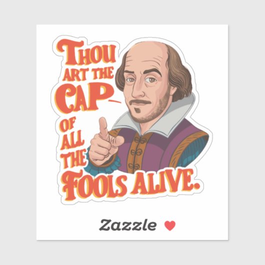 Sticker Drôle Citation Humour Insulte couleur Sass (Feuille)