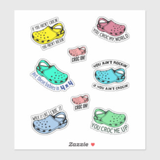 Sticker Drôle crocs citations stickerspack