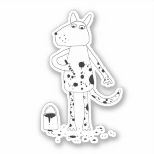 Sticker Drôle Dalmatien