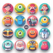 Sticker Drôle de dessin animé (Devant)