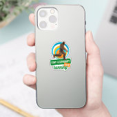 Sticker Drôle de motivation de course de Bigfoot (Téléphone)