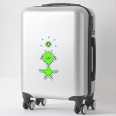 Sticker Drôle de Petit Mec (Vert) (Sur valise)
